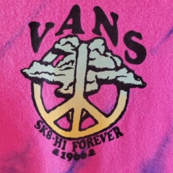 VANS Canvas Old Skool Shoe | size 7 custom "one of a kind" pink tie-dye - Picture 2 of 16